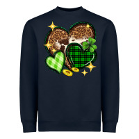 Navy St. Patrick's Day hearts Heavyweight Sweatshirt - Neo Western