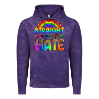 Cloud Purple straight against hate Vintage Hoodie - Zillion Design Studio