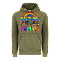 Vintage Olive straight against hate Vintage Hoodie - Zillion Design Studio