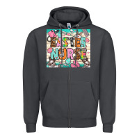 Smoke easter nurse Zipper Hoodie - NancyCooperArtShop