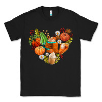 Black pumpkin and latte with fall Classic Tee - AdoDesignShop