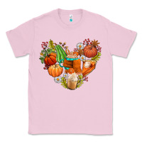 Bubblegum Pink pumpkin and latte with fall Classic Tee - AdoDesignShop