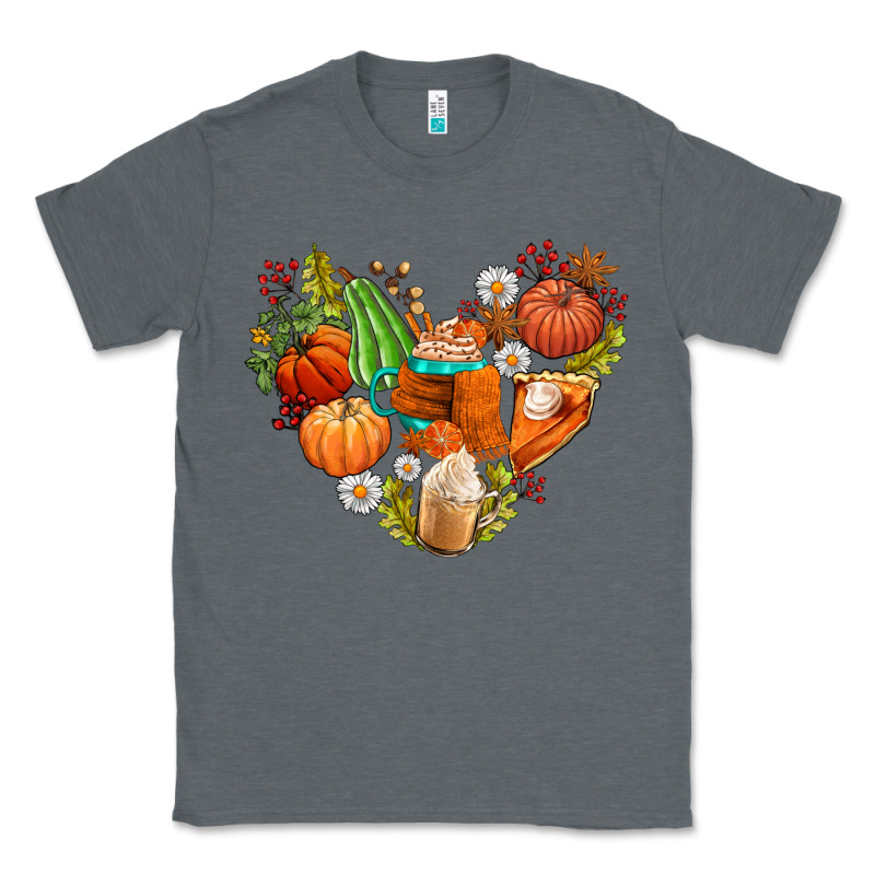 Pumpkin And Latte With Fall Classic Tee by AdoDesignShop | Teevron