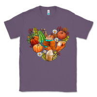 Lavender pumpkin and latte with fall Classic Tee - AdoDesignShop