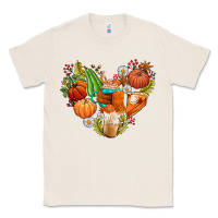 Natural pumpkin and latte with fall Classic Tee - AdoDesignShop