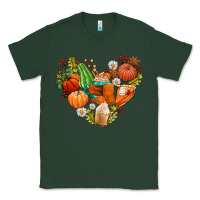 Sports Green pumpkin and latte with fall Classic Tee - AdoDesignShop