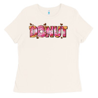 Bone donut with donut and hearts Ladies Tee - AdoDesignShop
