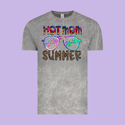 Hot Mom Summer Vintage Tee Designed By Cowhidedigitalart