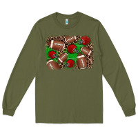 Army Green american football helmet background Long Sleeve Tee - JahusDesignShop