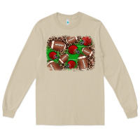 Mushroom american football helmet background Long Sleeve Tee - JahusDesignShop