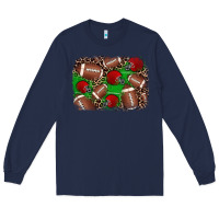Navy american football helmet background Long Sleeve Tee - JahusDesignShop