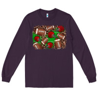 Plum american football helmet background Long Sleeve Tee - JahusDesignShop