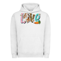 Pigment Lunar Rock Love Easter Rabbit Urban Hoodie - NancyCooperArtShop
