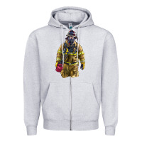 Heather Grey Firefighter Zipper Hoodie - LillyAllenDesigns