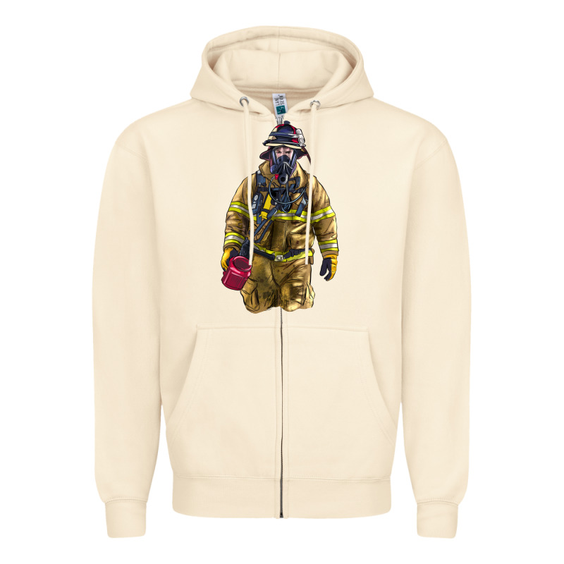 Firefighter Zipper Hoodie by LillyAllenDesigns | Teevron