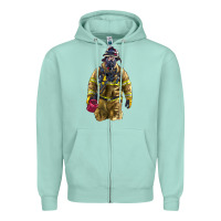 Seafoam Firefighter Zipper Hoodie - LillyAllenDesigns