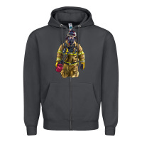 Smoke Firefighter Zipper Hoodie - LillyAllenDesigns