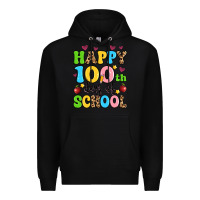 Black happy 100 th days of school Premium Hoodie - Artiststas