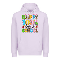 Lilac happy 100 th days of school Premium Hoodie - Artiststas