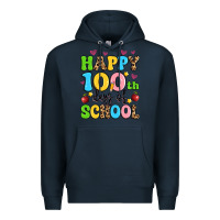 Navy happy 100 th days of school Premium Hoodie - Artiststas