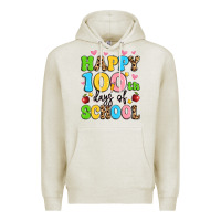 Oatmeal Heather happy 100 th days of school Premium Hoodie - Artiststas