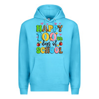 Ocean Blue happy 100 th days of school Premium Hoodie - Artiststas