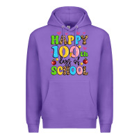 Purple happy 100 th days of school Premium Hoodie - Artiststas