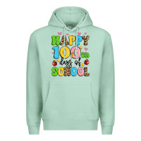 Seafoam happy 100 th days of school Premium Hoodie - Artiststas
