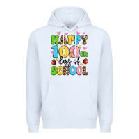 White happy 100 th days of school Premium Hoodie - Artiststas