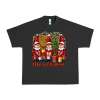 Pigment Black Merry christmas elfs Urban Heavy Tee - FaDigitalArtStudio