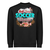 Black eat sleep soccer repeat Heavyweight Sweatshirt - HRA Design Shop