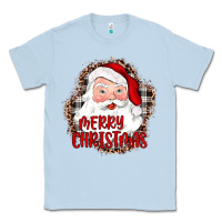 Dusty Blue merry christmas santa Classic Tee - JahusDesignShop