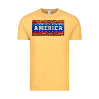 Vintage Mustard america license plate Vintage Tee - HRA Design Shop