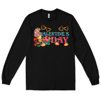 Black valentines day sweet Long Sleeve Tee - AdoDesignShop
