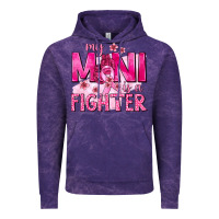 Cloud Purple My Mini Is a Fighter with Ribbon Vintage Hoodie - texasbilliewilder