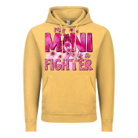 Vintage Mustard My Mini Is a Fighter with Ribbon Vintage Hoodie - texasbilliewilder