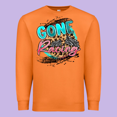 Gone Racing Premium Sweatshirt Designed By Maliassmallbusiness