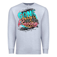 Heather Grey gone racing Premium Sweatshirt - MaliasSmallBusiness
