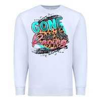 White gone racing Premium Sweatshirt - MaliasSmallBusiness