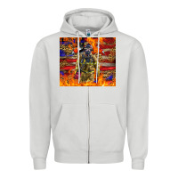 Dove Grey Western Firefighter With American Zipper Hoodie - LillyAllenDesigns