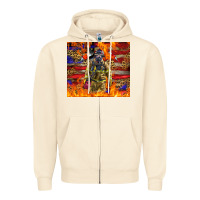 Sandshell Western Firefighter With American Zipper Hoodie - LillyAllenDesigns
