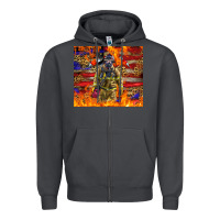 Smoke Western Firefighter With American Zipper Hoodie - LillyAllenDesigns