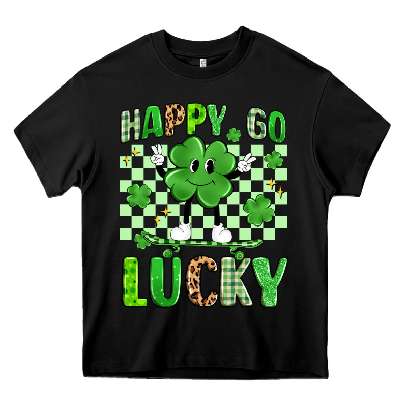 Happy Go Lucky Heavy Core Tee by Artiststas | Teevron