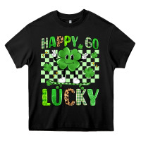 Black happy go lucky Heavy Core Tee - Artiststas