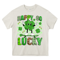 Cream happy go lucky Heavy Core Tee - Artiststas