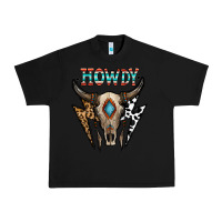 Black howdy boho skull Urban Heavy Tee - CowhideDigitalArt