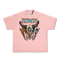 Salmon howdy boho skull Urban Heavy Tee - CowhideDigitalArt
