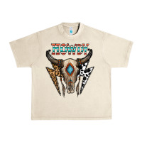 Sandshell howdy boho skull Urban Heavy Tee - CowhideDigitalArt