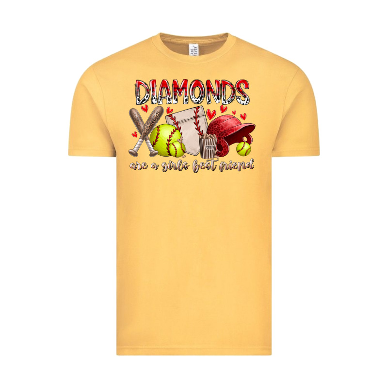 Diamonds Are A Girls Best Friends Vintage Tee by RacoonDesign | Teevron