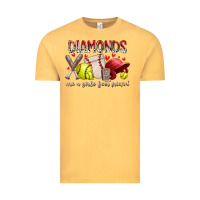 Vintage Mustard diamonds are a girls best friends Vintage Tee - RacoonDesign